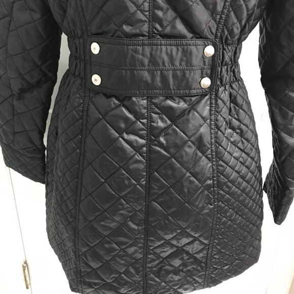 Roz & Ali Diamond Quilted Puffer Jacket with Extended Collar S - Picture 8 of 11